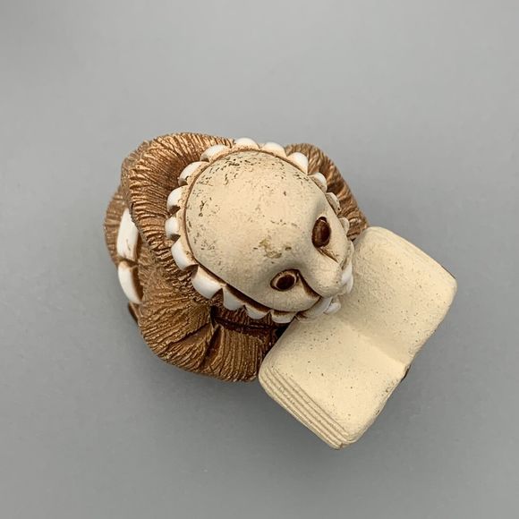 Uruguay Studio Pottery Unhooded Priest Monk Holding Book Bible Religious Signed - Picture 11 of 11